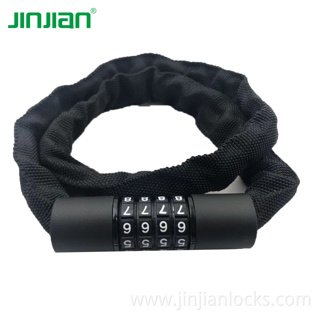 portable bicycle anti-theft password chain lock mountain bike electric motorcycle lock chain